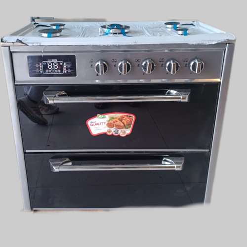 اجاق گاز طرح فرح صفحه استیل پنج شعله GAS COOKER